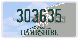 303635  license plate in NH