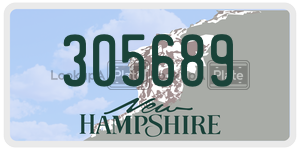 305689  license plate in NH