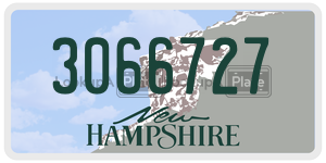 3066727  license plate in NH