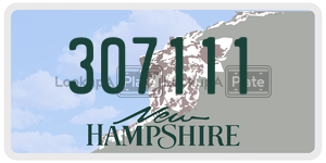 307111  license plate in NH