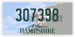 307398  license plate in NH