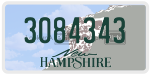 3084343  license plate in NH