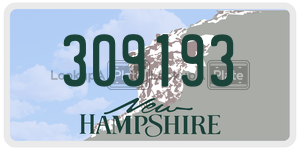 309193  license plate in NH