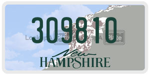 309810  license plate in NH