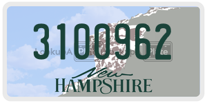 3100962  license plate in NH