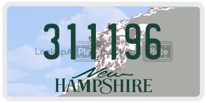 311196  license plate in NH