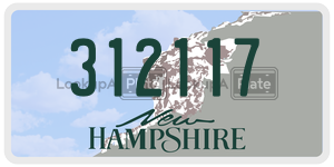 312117  license plate in NH