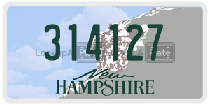 314127  license plate in NH