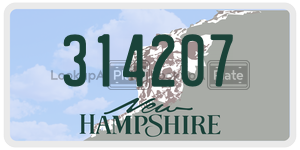314207  license plate in NH