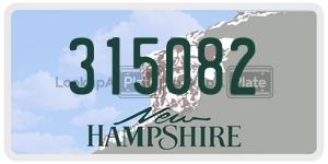 315082  license plate in NH