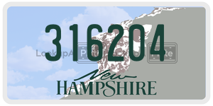 316204  license plate in NH