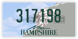 317198  license plate in NH