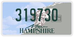 319730 license plate in New Hampshire