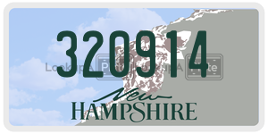 320914  license plate in NH