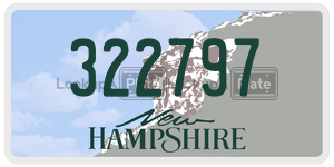 322797  license plate in NH