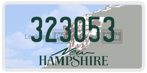 323053  license plate in NH