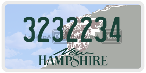 3232234  license plate in NH
