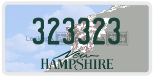 323323  license plate in NH