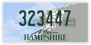 323447  license plate in NH