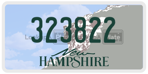 323822  license plate in NH