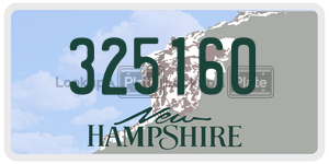 325160  license plate in NH