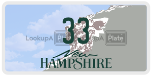 33 license plate in New Hampshire