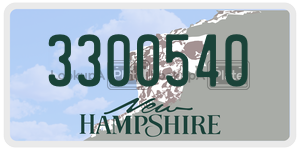 3300540 license plate in New Hampshire