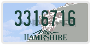 3316716  license plate in NH