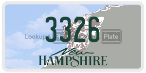 3326  license plate in NH