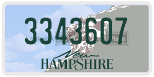 3343607  license plate in NH