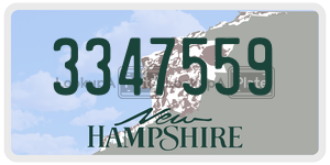 3347559  license plate in NH
