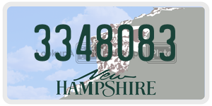 3348083  license plate in NH