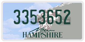 3353652  license plate in NH