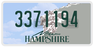3371194  license plate in NH