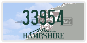 33954  license plate in NH