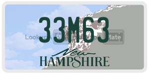 33M63  license plate in NH