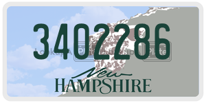 3402286  license plate in NH