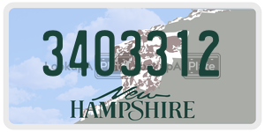 3403312  license plate in NH