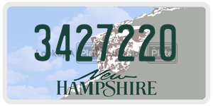 3427220  license plate in NH