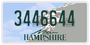 3446644  license plate in NH