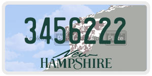3456222  license plate in NH