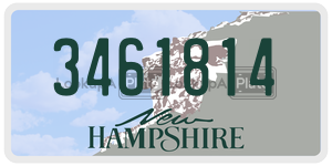3461814  license plate in NH