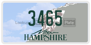 3465  license plate in NH