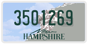 3501269  license plate in NH