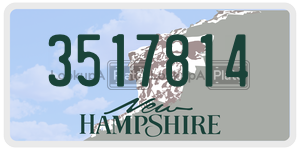 3517814  license plate in NH