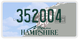 352004  license plate in NH