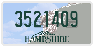 3521409  license plate in NH