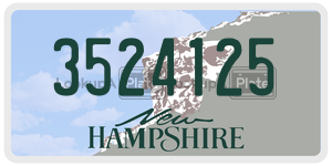 3524125  license plate in NH