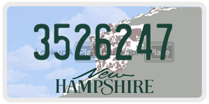 3526247  license plate in NH
