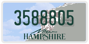 3588805  license plate in NH